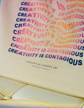Load image into Gallery viewer, Thermal text effect art quote tote bag