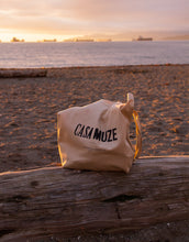 Load image into Gallery viewer, Ink bleed distressed text effect on a tote bag