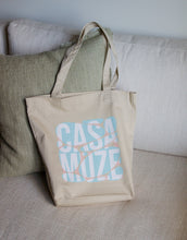 Load image into Gallery viewer, Tote bag graphic art with abstract geometric shapes