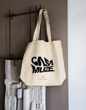 Load image into Gallery viewer, Warped text effect ink bleed tote bag