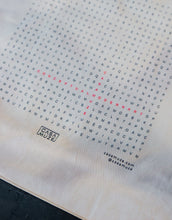 Load image into Gallery viewer, Minimalist word search graphic canvas tote bag design