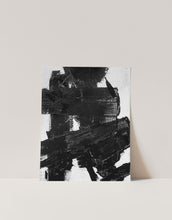 Load image into Gallery viewer, Black and White Brush Stroke Art Wall Print
