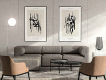 Load image into Gallery viewer, Female Body Marker Illustration Abstract Wall Art Set