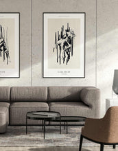 Load image into Gallery viewer, Woman Body Side Profile Line Drawing Wall Art