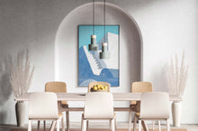 Load image into Gallery viewer, Greece White Staircase Wall Art Print
