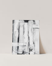 Load image into Gallery viewer, Black and White Brush Stroke Art Wall Print