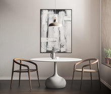 Load image into Gallery viewer, Black/White Brush Stroke Art Modern Scandinavian Decor