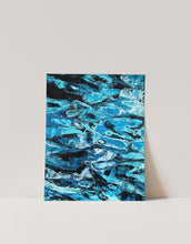 Load image into Gallery viewer, Abstract Blue Water Painting Art Print