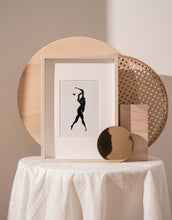 Load image into Gallery viewer, Minimalist Female Silhouette Wall Art Sitting Matisse Inspired