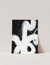 Load image into Gallery viewer, Black and White Brush Stroke Art Wall Print