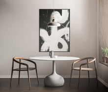 Load image into Gallery viewer, Black/White Brush Stroke Art Print Modern Scandinavian Decor