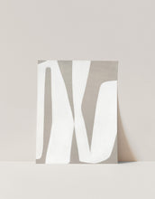 Load image into Gallery viewer, Mid Century Modern Art White and Beige Wall Print