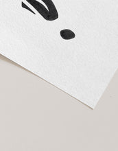 Load image into Gallery viewer, Black and White Abstract Female Silhouette Acrylic Painting