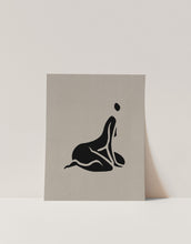 Load image into Gallery viewer, Minimalist Female Silhouette Wall Art Sitting Matisse Inspired