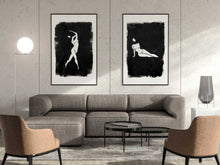 Load image into Gallery viewer, Black and White Female Body Figures Matching Set