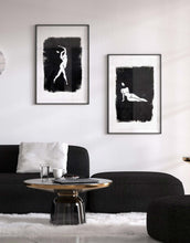 Load image into Gallery viewer, Matisse Inspired Black and White Paint Texture Prints