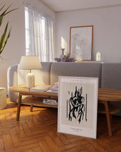 Load image into Gallery viewer, Female Body Silhouette Line Drawing Abstract Wall Print