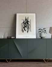 Load image into Gallery viewer, Female Body Silhouette Line Drawing Wall Art Print