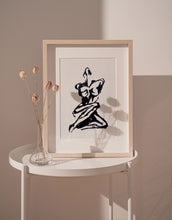 Load image into Gallery viewer, Woman Body Silhouette Print Outline Drawing Wall Art