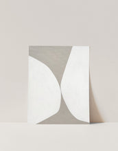 Load image into Gallery viewer, Mid Century Modern Art White and Beige Wall Print