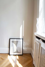 Load image into Gallery viewer, White on Beige Mid Century Modern Wall Art