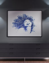 Load image into Gallery viewer, Abstract Elegant Female Portrait Stamp Art Painting