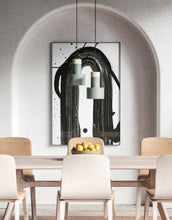 Load image into Gallery viewer, Black and White Brushstroke Arch Minimalist Wall Decor