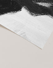Load image into Gallery viewer, Abstract Black Paint Stroke Texture Contemporary Minimalist Art