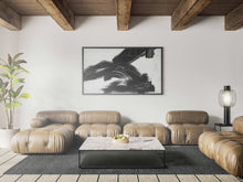 Load image into Gallery viewer, Black/White Brush Stroke Art Modern Home Decor