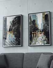Load image into Gallery viewer, Set of 2 Abstract Cityscape Wall Prints Canada