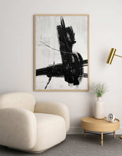 Load image into Gallery viewer, Mid Century Modern Minimalism Abstract Art Brushstrokes