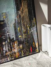 Load image into Gallery viewer, Downtown Street Perspective Painting Cityscape Texture Art Print