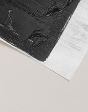 Load image into Gallery viewer, Abstract Black Paint Stroke Texture Contemporary Minimalist Art