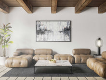 Load image into Gallery viewer, Black and White Horizon Painting Living Room Decor
