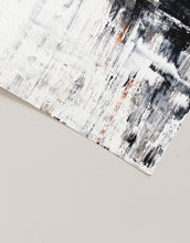 Load image into Gallery viewer, Abstract Paint Brushstrokes Monotone BW Wall Art Print