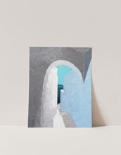 Load image into Gallery viewer, Santorini Island Greece Print White and Blue Staircase