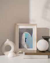 Load image into Gallery viewer, Santorini Greece Print White Staircase to Aegean sea