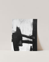 Load image into Gallery viewer, Black and White Brush Stroke Art Wall Print