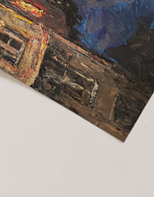 Load image into Gallery viewer, Paris Palette Knife Painting At Night Wall Decor