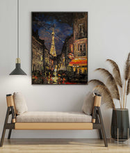 Load image into Gallery viewer, Eiffel Tower Paris Painting Modern Cityscape Wall Print