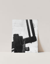Load image into Gallery viewer, Black and White Brush Stroke Art Wall Print