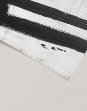 Load image into Gallery viewer, Abstract Black Paint Stroke Texture Contemporary Minimalist Art