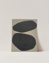 Load image into Gallery viewer, Mid Century Modern Art Black and Brown Wall Print