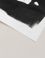 Load image into Gallery viewer, Black and White Abstract Female Silhouette Acrylic Painting
