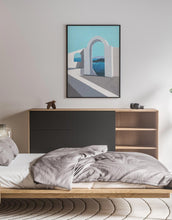 Load image into Gallery viewer, Santorini Greece Architecture Art Print Bedroom Wall Decor