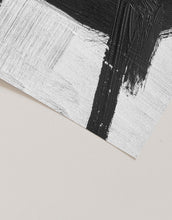 Load image into Gallery viewer, Abstract Black Paint Stroke Texture Contemporary Minimalist Art