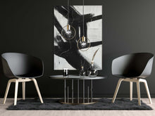 Load image into Gallery viewer, Black/White Brush Stroke Abstract Art Modern Home Decor