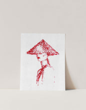Load image into Gallery viewer, Minimalist Abstract Stamp Art Portrait Asian Inspired
