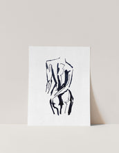 Load image into Gallery viewer, Female Body Silhouette Line Drawing Wall Art Print