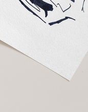 Load image into Gallery viewer, Black and White Body Line Drawing Sketch Details